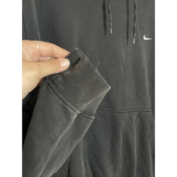 Nike Men's XL Faded Black Hoodie Pullover Embroidered Logo - Picture 4 of 9